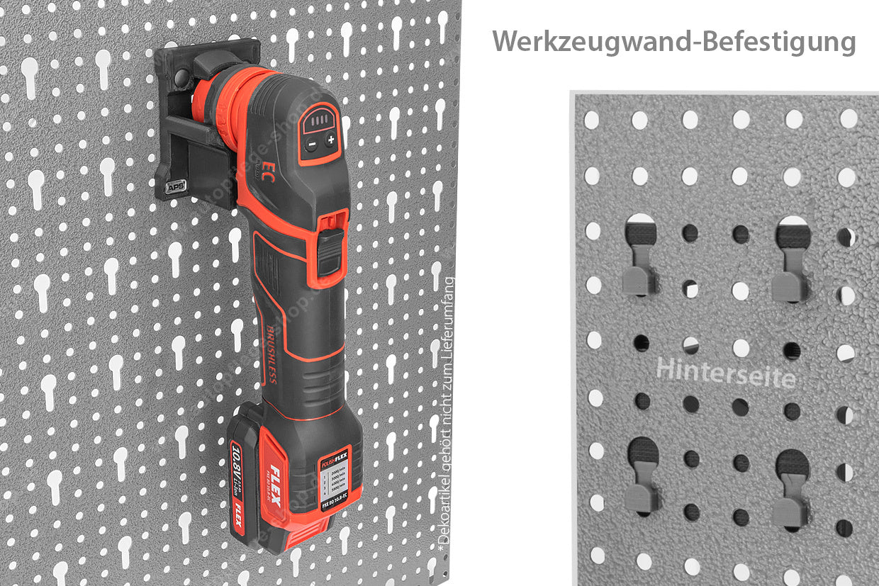 This wall mount for the Flex PXE80 mini polishing machine offers both ergonomic design and innovative features. APS Ireland