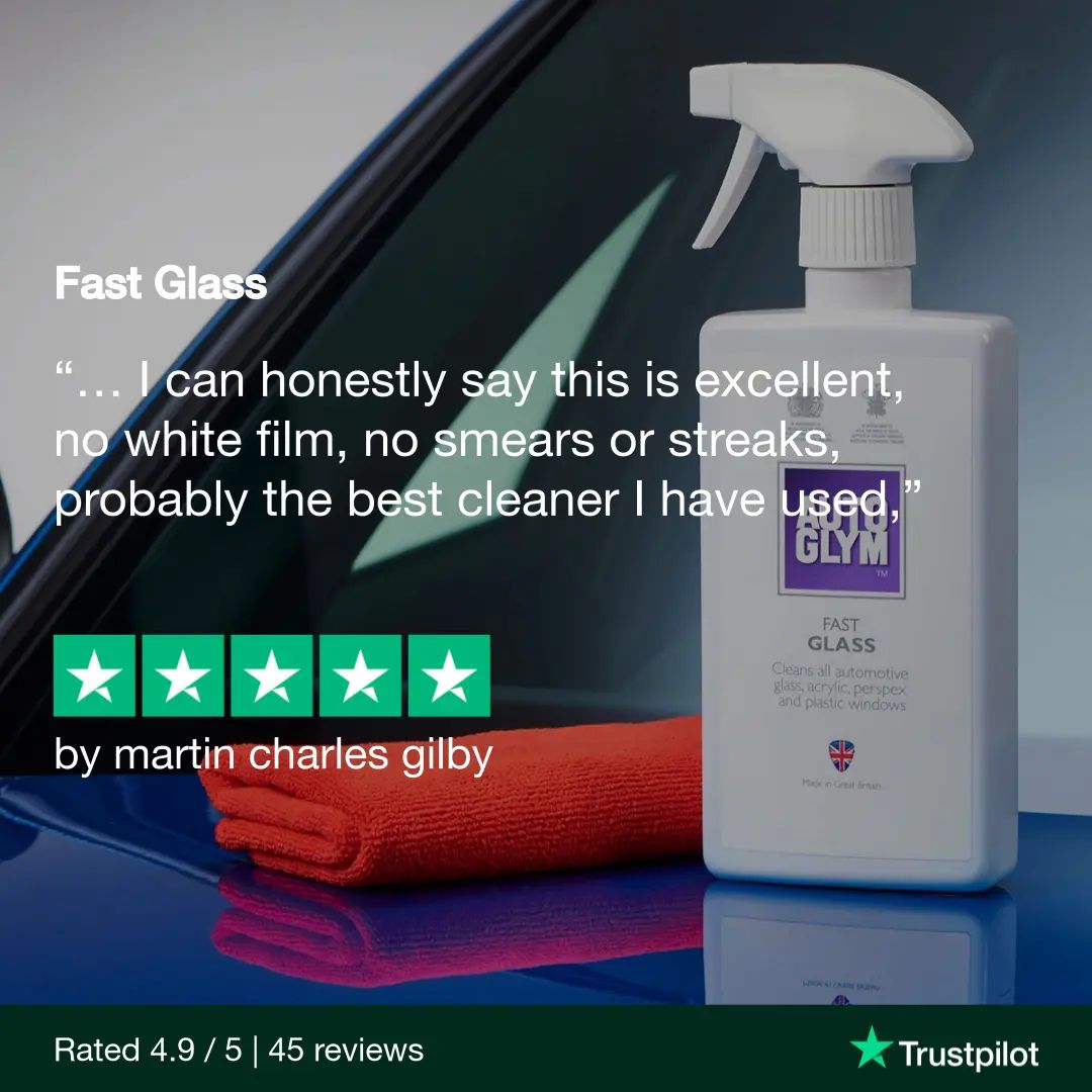 Autoglym Fast Glass Car Glass Cleaner Feedback positive