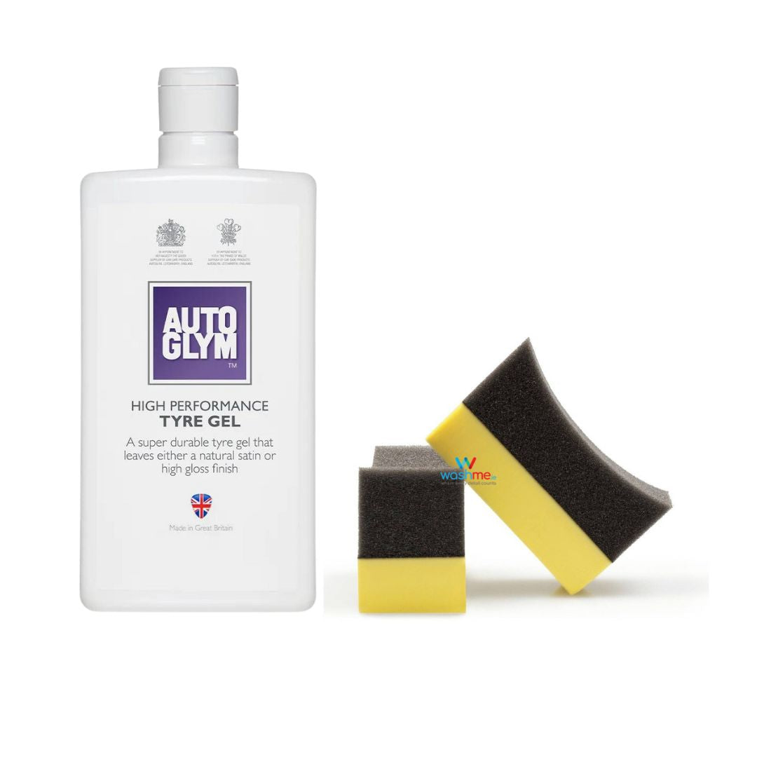Autoglym High Performance Tyre Gel. Best Tyre dressing. Long last tyre shine. Meguires Endurance Tyre Gel. Autoglym Cork Ireland
