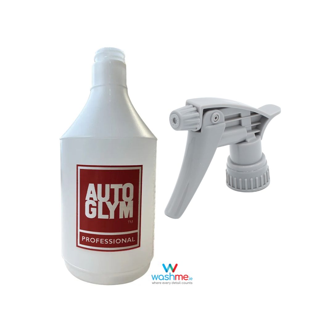 Autoglym spray bottle cap for easy fill. Autoglym Cork Ireland. Autoglym Bottle with Heavy Duty acid and tar remover trigger. Autoglym Ireland