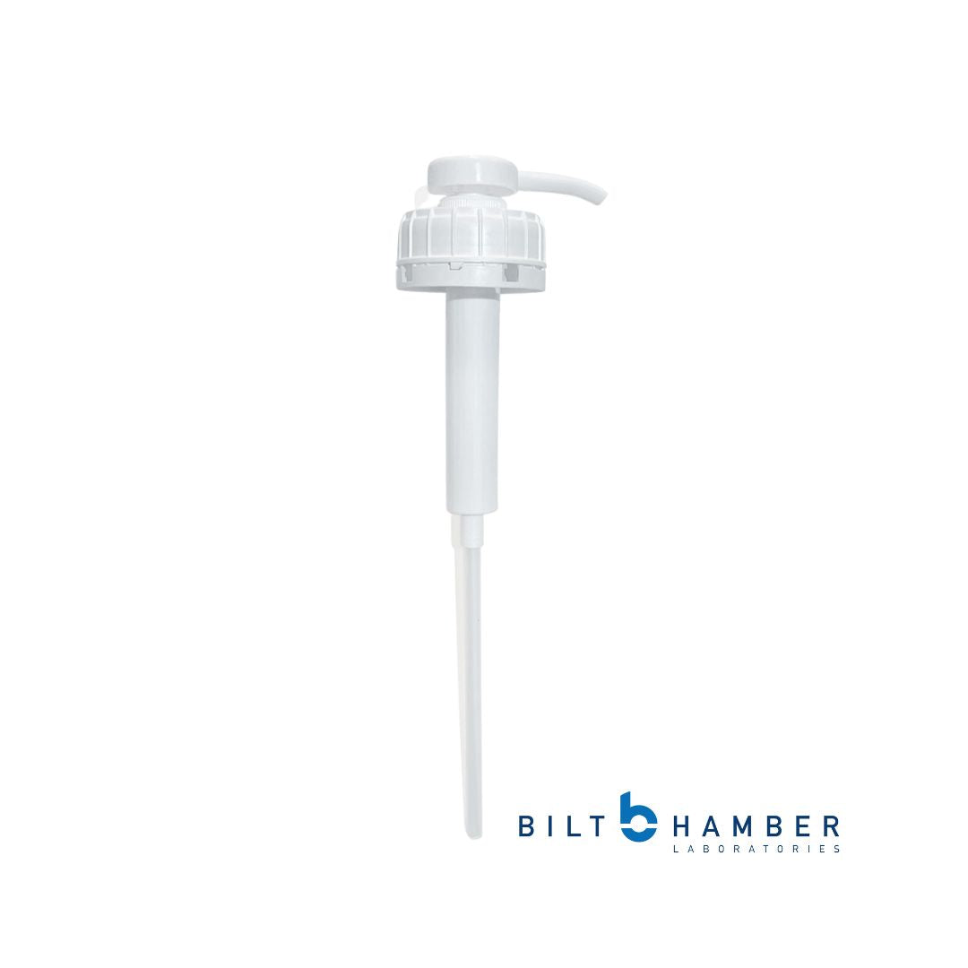Bilt Hamber dosage pump, hand pump in white. For Bilt hamber auto-foam snow foam, korrosol, touch-less, auto-wheel