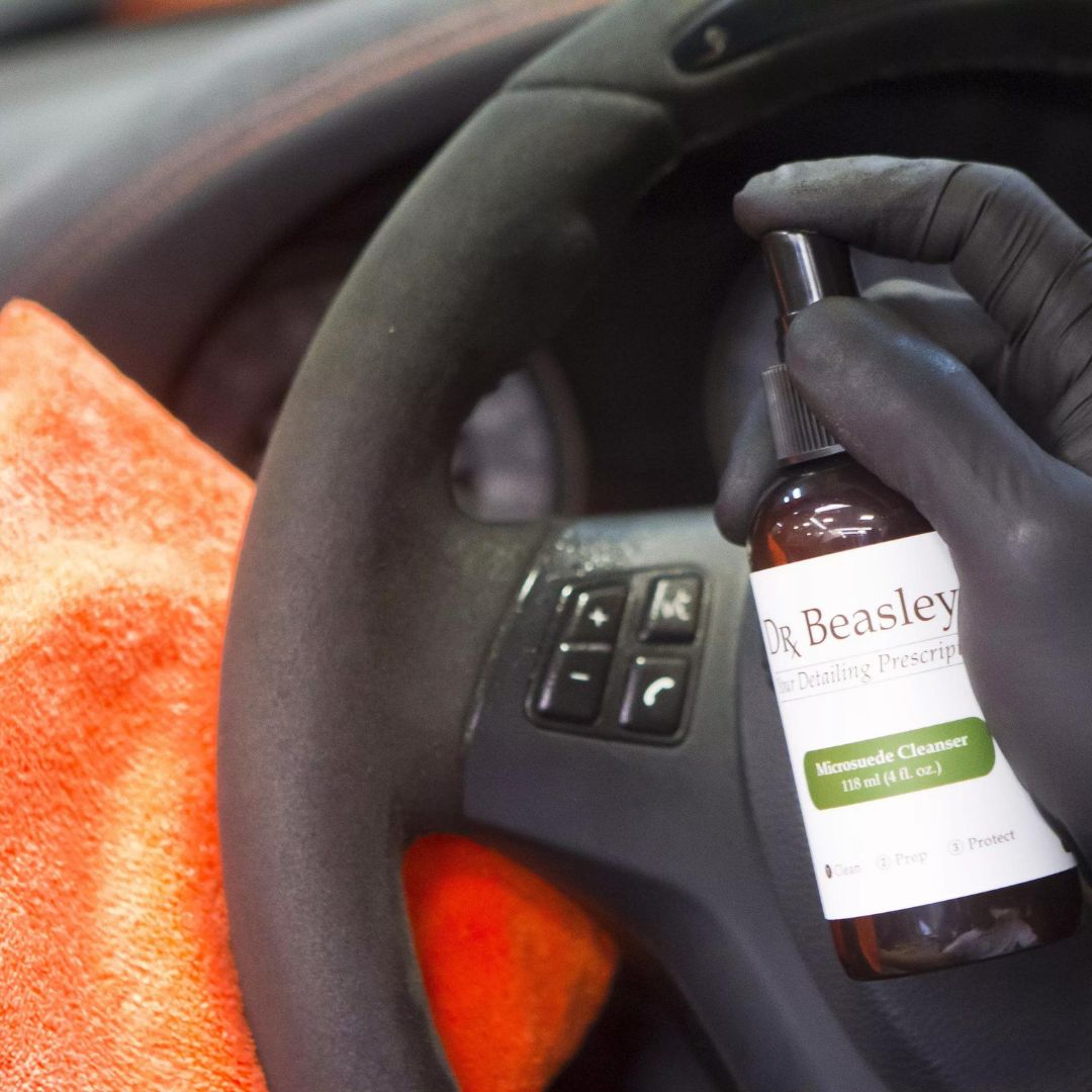 Dr. Beasley's Microsuede Cleanser 360ml. Suede cleaner for headliner and steering wheel. Dr. Beasley's Ireland
