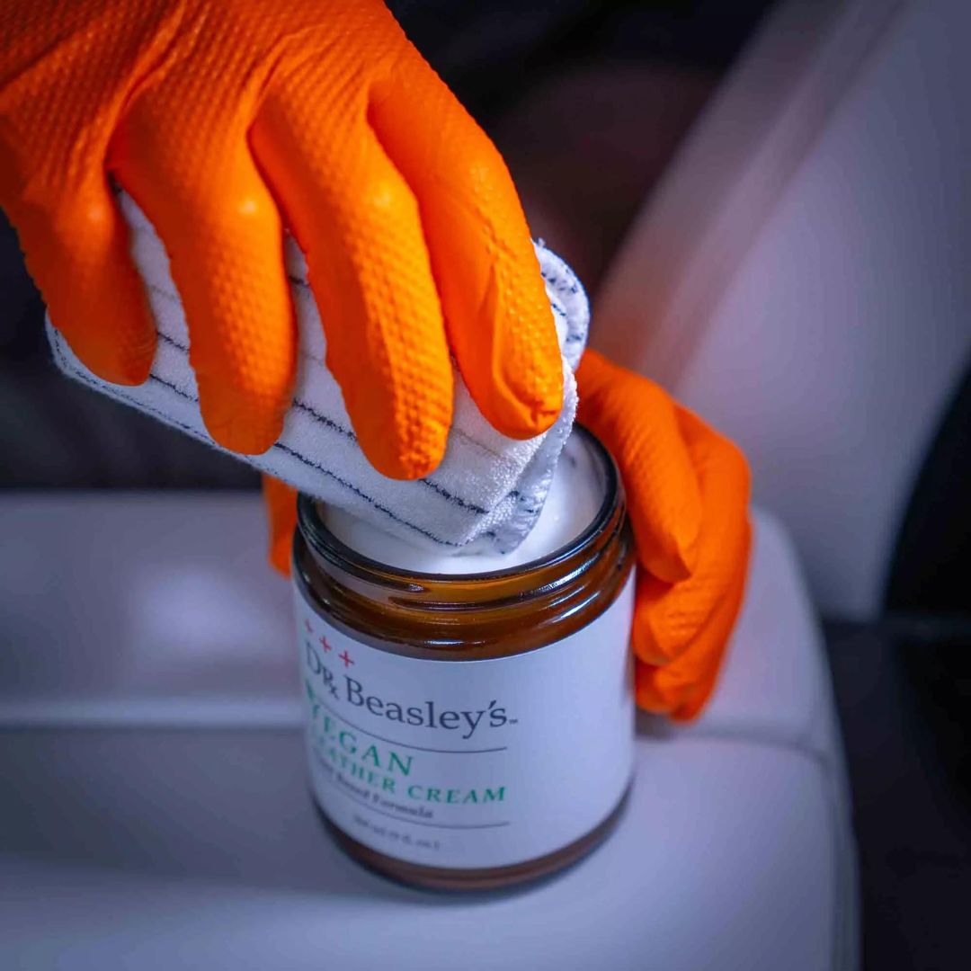 Dr. Beasley's Vegan Cream 266ml. Vegan leather cream and protector. Vegan Tesla Leather protection. Dr. Beasleys ireland