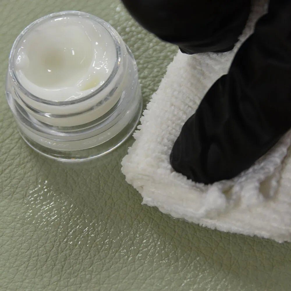 Dr. Beasley’s Ink Remover Kit lifts out and eliminates ballpoint pen ink from top coated leather.