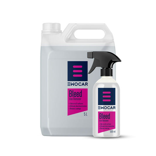 EWOCAR Bleed Wheel Cleaner and Iron Fallout Remover 500ml and 5L