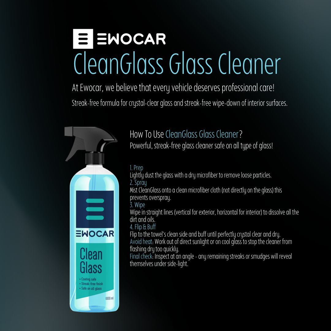 EWOCAR Clean Glass info. EWOCAR Ireland