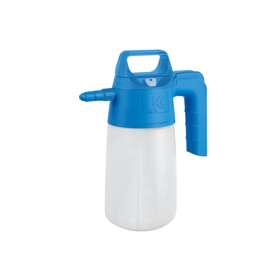 IK ALK 1.5 IK 1.5 hand sprayer. IK pump sprayer. sprayer in black and white. Pump sprayer for acid and wheel cleaner. IK Cork Ireland