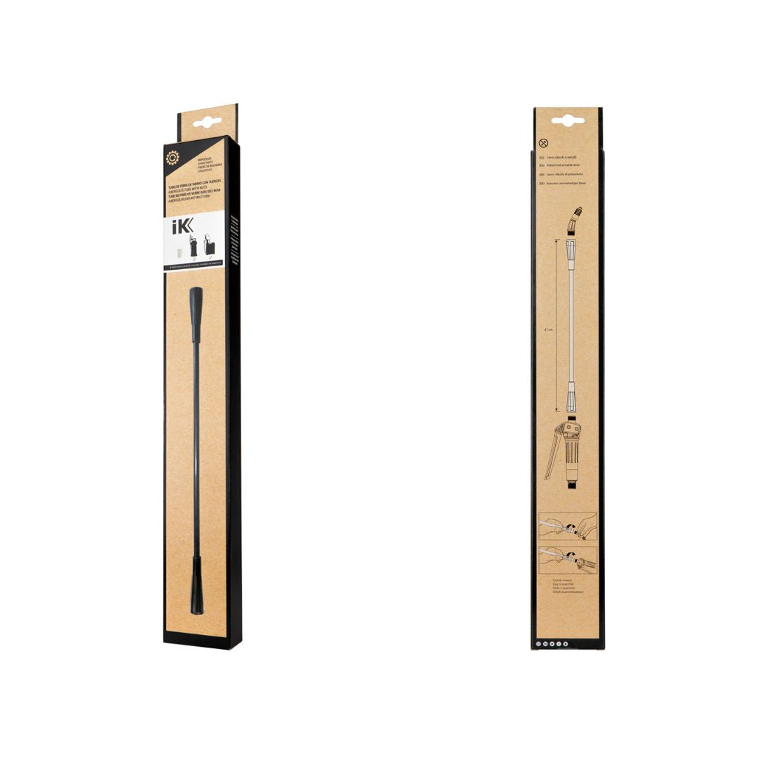 Official IK fibreglass tube, robust and versatile tube lance of 47cm. Compatible with IK Multi Pro 9, IK Multi Pro 12, IK Multi 6, IK Multi 9, IK Multi 12, IK Multi 12 + and IK Foam Pro 12. IK Ireland