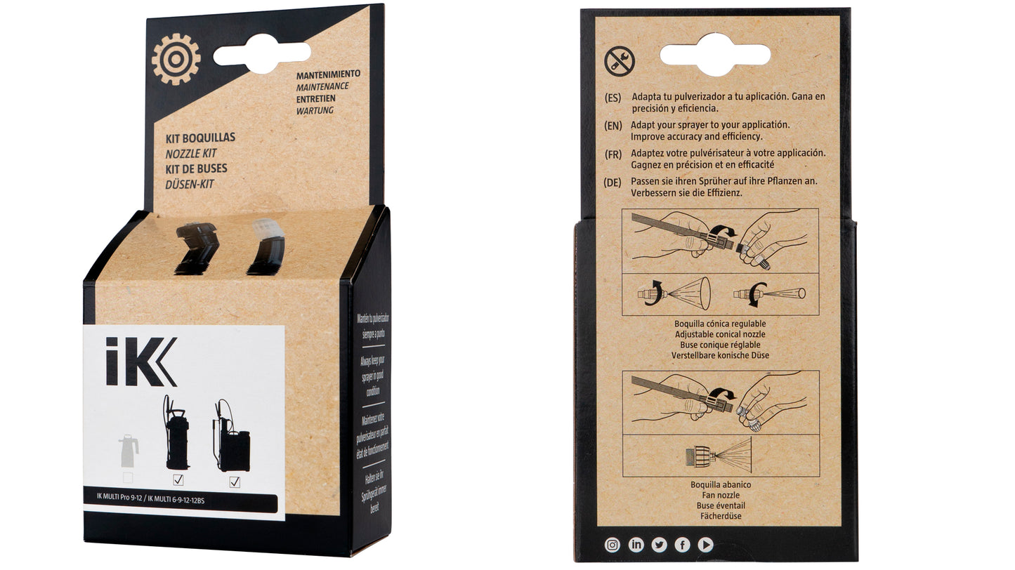 IK Nozzle Kit for IK Multi Pro 6 & Multi Pro 9 Sprayer. IK Sprayer Ireland