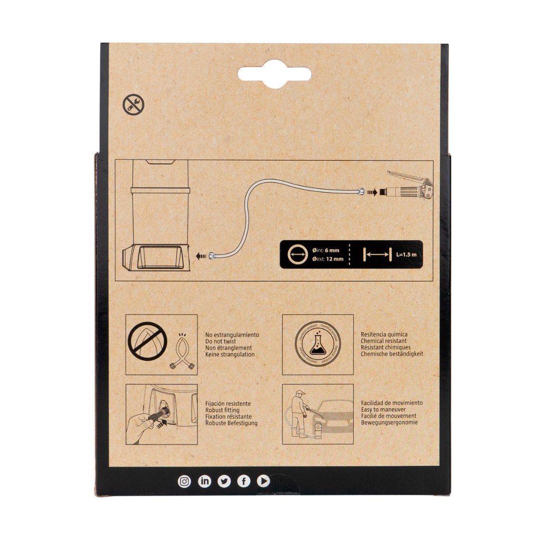 IK Reinforced PVC Hose 1.5m for IK Multi Pro and Foam Pro packaging rear