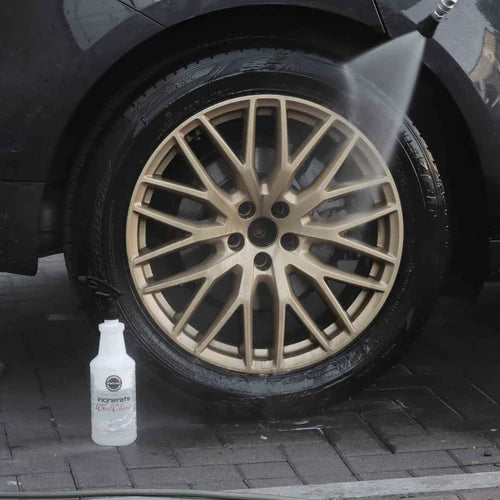 Infinity Wax Incinerate is a highly concentrated, alkaline wheel cleaner that has been designed for contactless wheel cleaning or effortless deep cleaning of both wheels and tyres. Infinity Wax Ireland