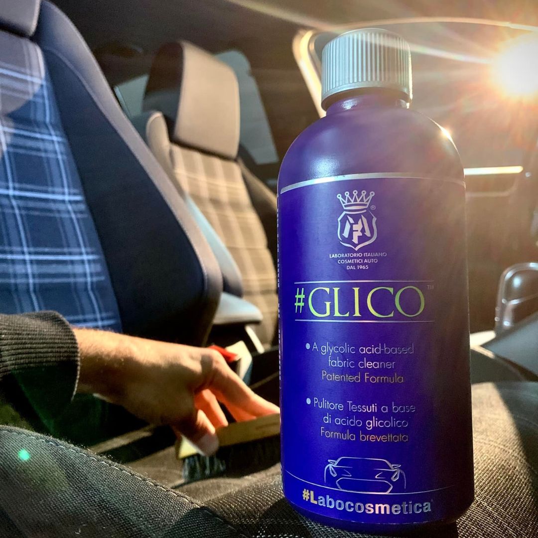 Labocosmetica Professional Interior Kit Small. Labocosmetica Omnia interior cleaner, Glico fabric cleaner, Ductile seat and carpet cleaner. Labocosmetica Ireland