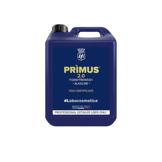 Labocosmetica Primus 2.0 pre-wash snow foam. Like Citrus Pre spray and wheel cleaner. safe snow foam for ceramic coated cars. Best snow foam. Thick snow foam. Better than Bilt Hamber auto-foam. Labocosmetica Ireland