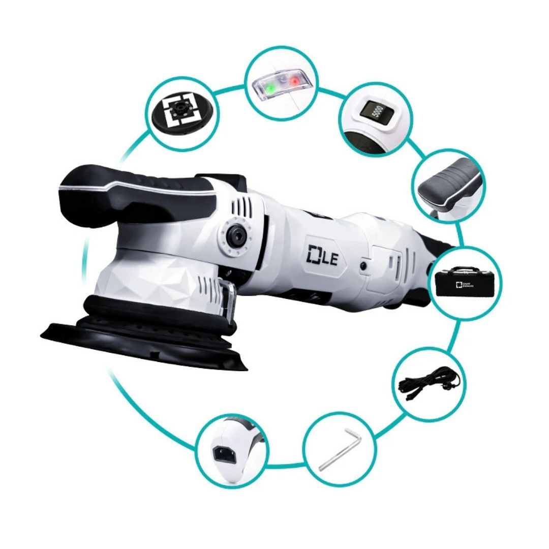 Liquid Elements T5200 - 21mm Orbit Dual Action Polisher. 6" da polisher for professionals and enthusiast. Liquid Elements Ireland