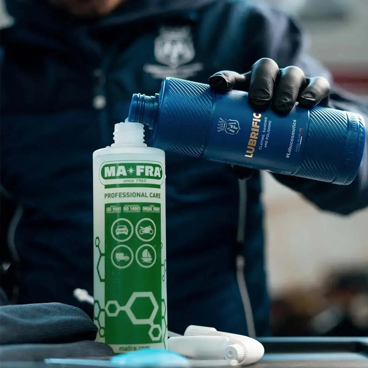 Labocosmetica Lubrifica. Clay lube and wrap installation. PFF film. best clay lube. Labocosmetica Cork Ireland