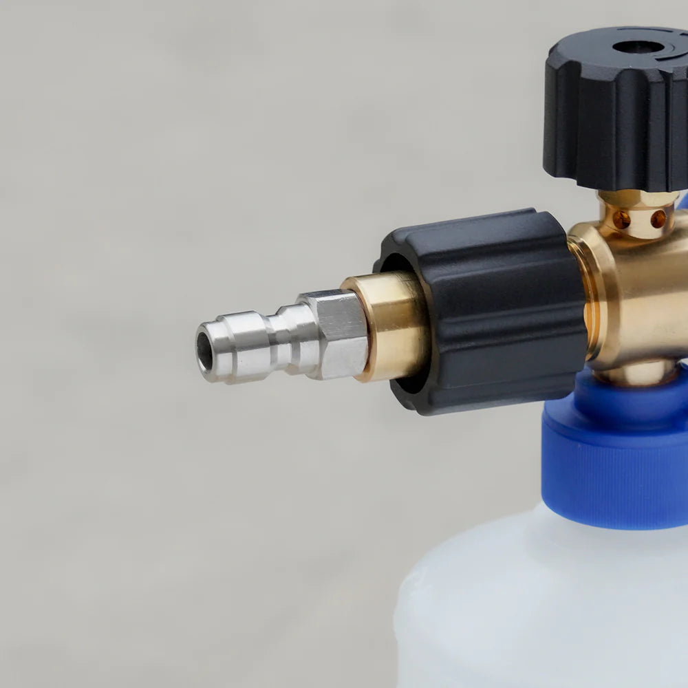 MJJC Snow Foam Cannon 1/4" Quick Release adapter. Best Snow foam Gun. Thick snow foam. Best for professional snow foam gun. Snow foam gun for bilt hamber, autoglym, ADBL, Labocosmetica. MJJC Ireland. MJJC Cork Ireland