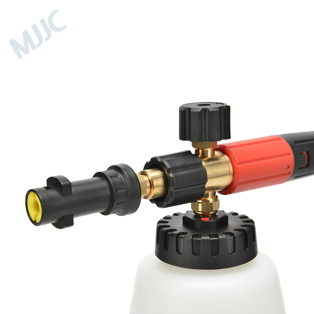 MJJC Snow Foam Cannon Pro V2.0 - Karcher K-Series. Karcher K2, K3, K4, K5 and K7. Best Snow foam Gun. Wide bottle opening for easy fill. Thick snow foam. Best for professional snow foam gun. Snow foam gun for bilt hamber, autoglym, ADBL, Labocosmetica. MJJC Ireland. MJJC Cork Ireland