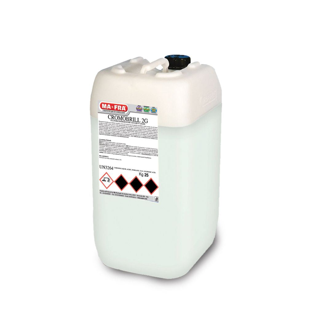 MaFra Cromobill 2G Acid Wheel Cleaner. 25L acid wheel cleaner. 5L acid wheel cleaner. best wheel cleaner to clean dirty wheels. MaFra Ireland