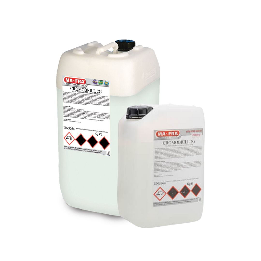 MaFra Cromobill 2G Acid Wheel Cleaner. 6kg acid wheel cleaner. 5L acid wheel cleaner. best wheel cleaner to clean dirty wheels. MaFra Ireland