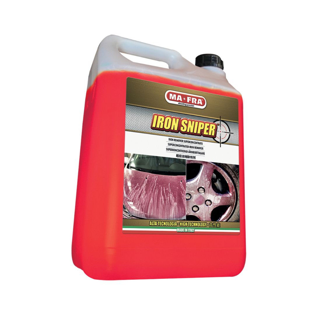 Mafra Iron Sniper Fallout Remover. Better than Autoglym Magma and Bilt Hamber Korrosol. Red wheel cleaner. Red Ox, Red Seven. MaFra Ireland