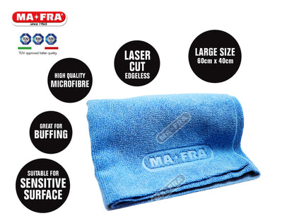 The MaFra Short Pile Polishing Cloth is a microfibre cloth suitable for removing polish, compounds, waxes, sealants and even ceramic coatings. Mafra Ireland