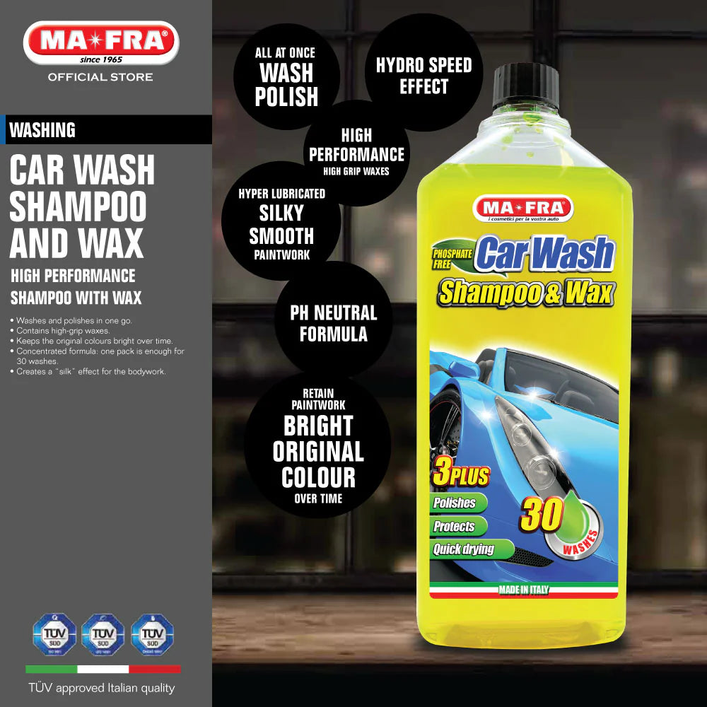 MaFra Wash & Wax Shampoo 1L Info
