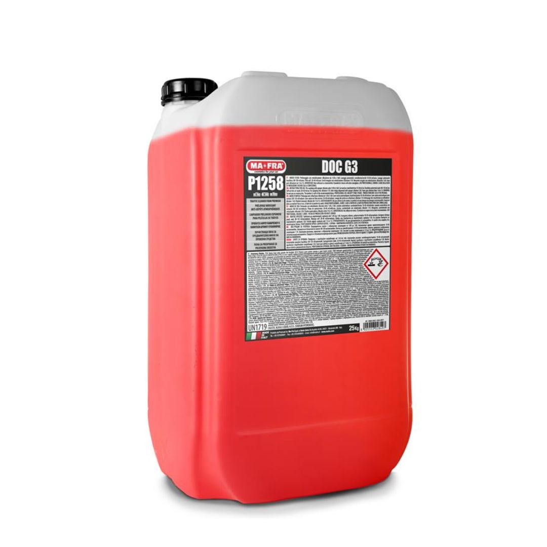Red Mafra 25L Doc G3 container on a white background