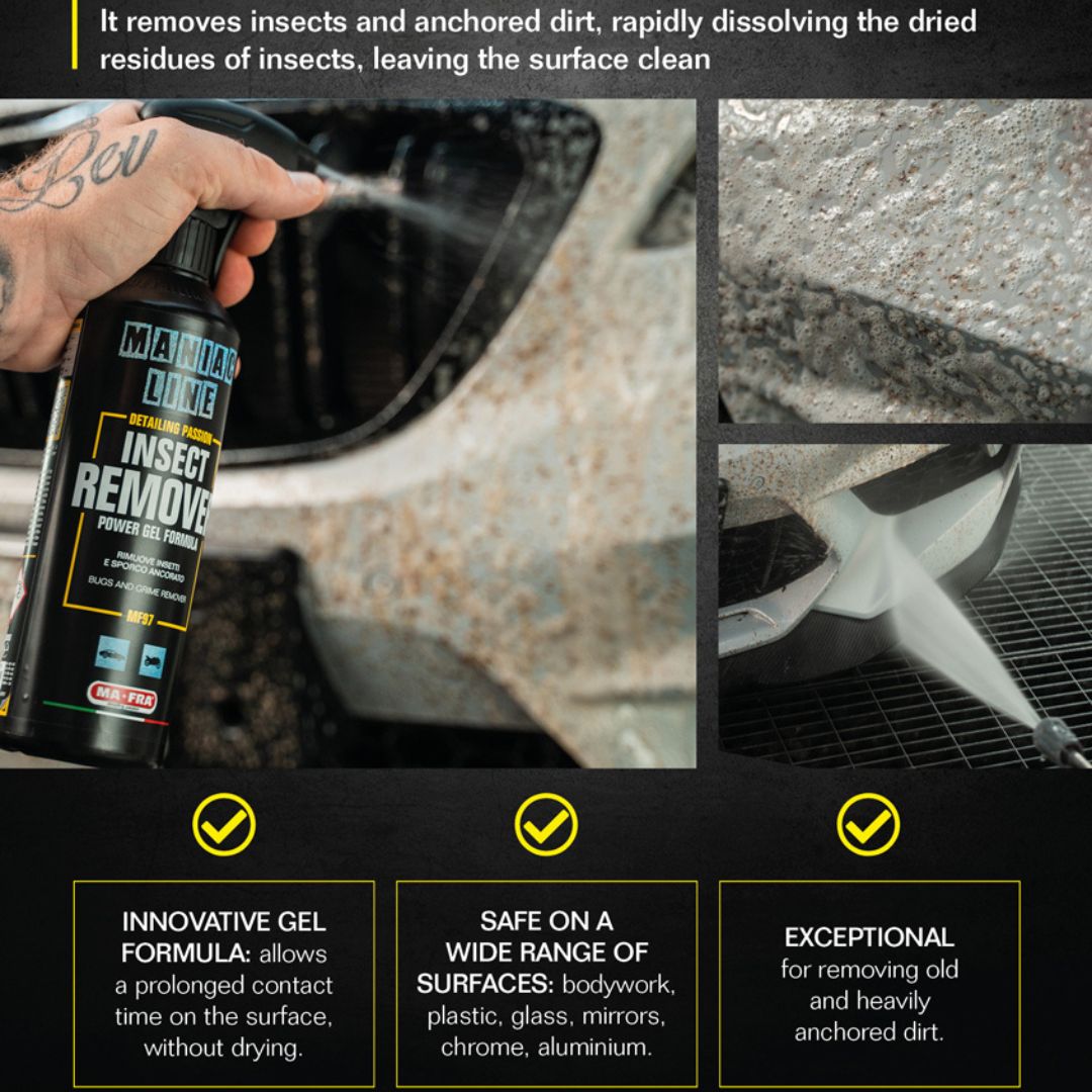 Maniac Bug and Insect Remover. insect remover for ceramic coated cars. Best insect remover for cars. Safe bug remover for all cars. Maniac Line Ireland. Maniac Cork Ireland