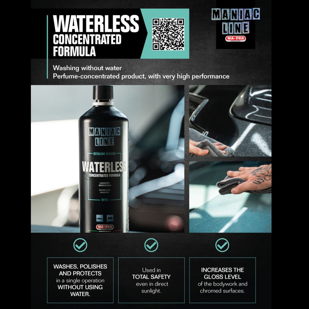 Maniac Waterless Wash. Best Waterless. P&S. Better than ONR. Waterless, from the Maniac line, is a revolutionary waterless cleaner that also offers an extraordinary shine, and has been specially formulated to be compatible with ceramic coatings.