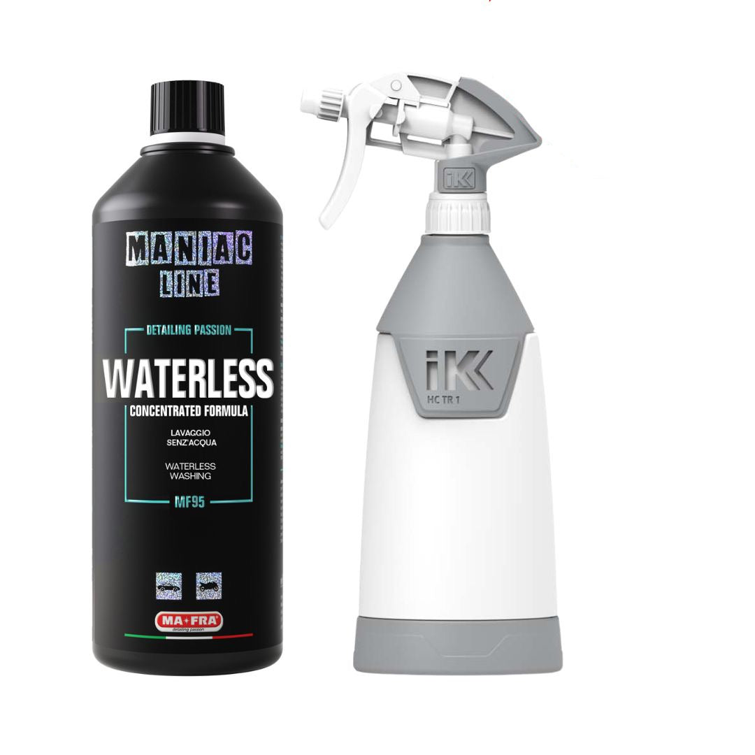 Maniac Waterless Wash. Best Waterless. P&S. Better than ONR. Waterless, from the Maniac line, is a revolutionary waterless cleaner that also offers an extraordinary shine, and has been specially formulated to be compatible with ceramic coatings.