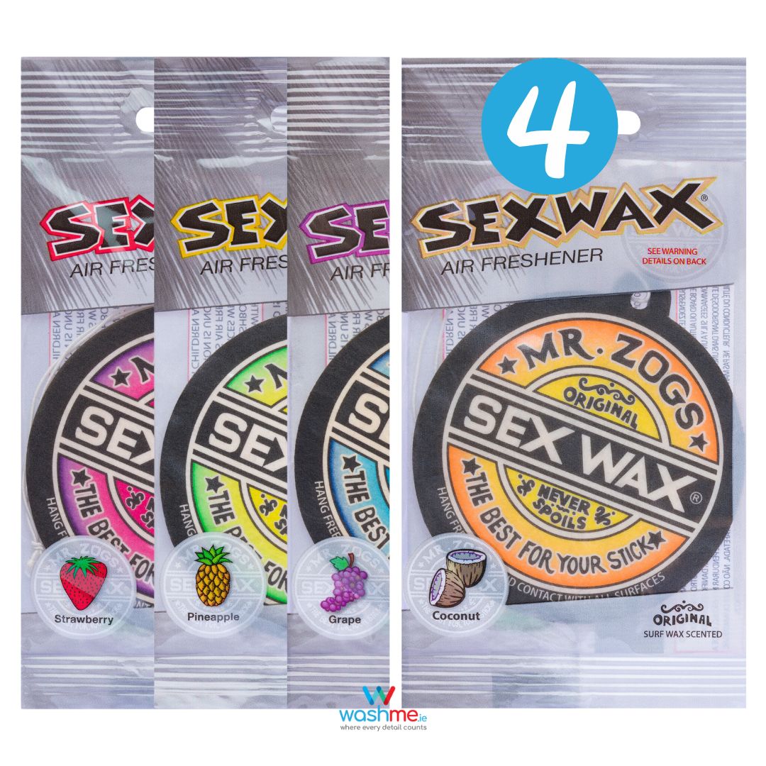 Mr. Zog’s Sexwax Air Freshener. Best air freshener. Coconut Air Freshener. Strawberry Air Freshener. Pinapple air freshener, grape air freshener. SexWax air freshener Ireland.