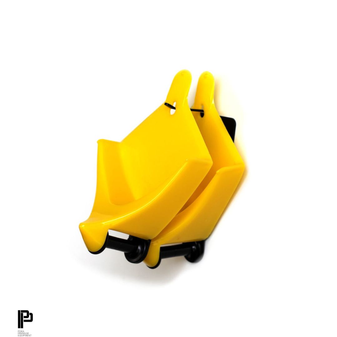 Poka Premium Single Brush Holder WRK. Yellow Wheel Brush. Holder for 6 brushes. Brush Hook for shed. Poka Premium Ireland. Poka Premium Cork Ireland