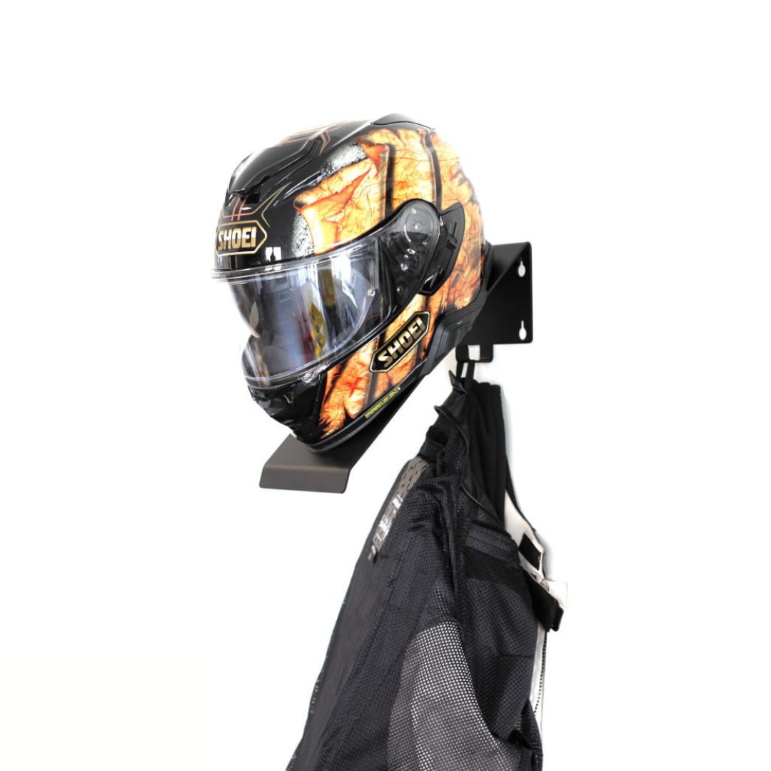 Helmet and jacket sales holder