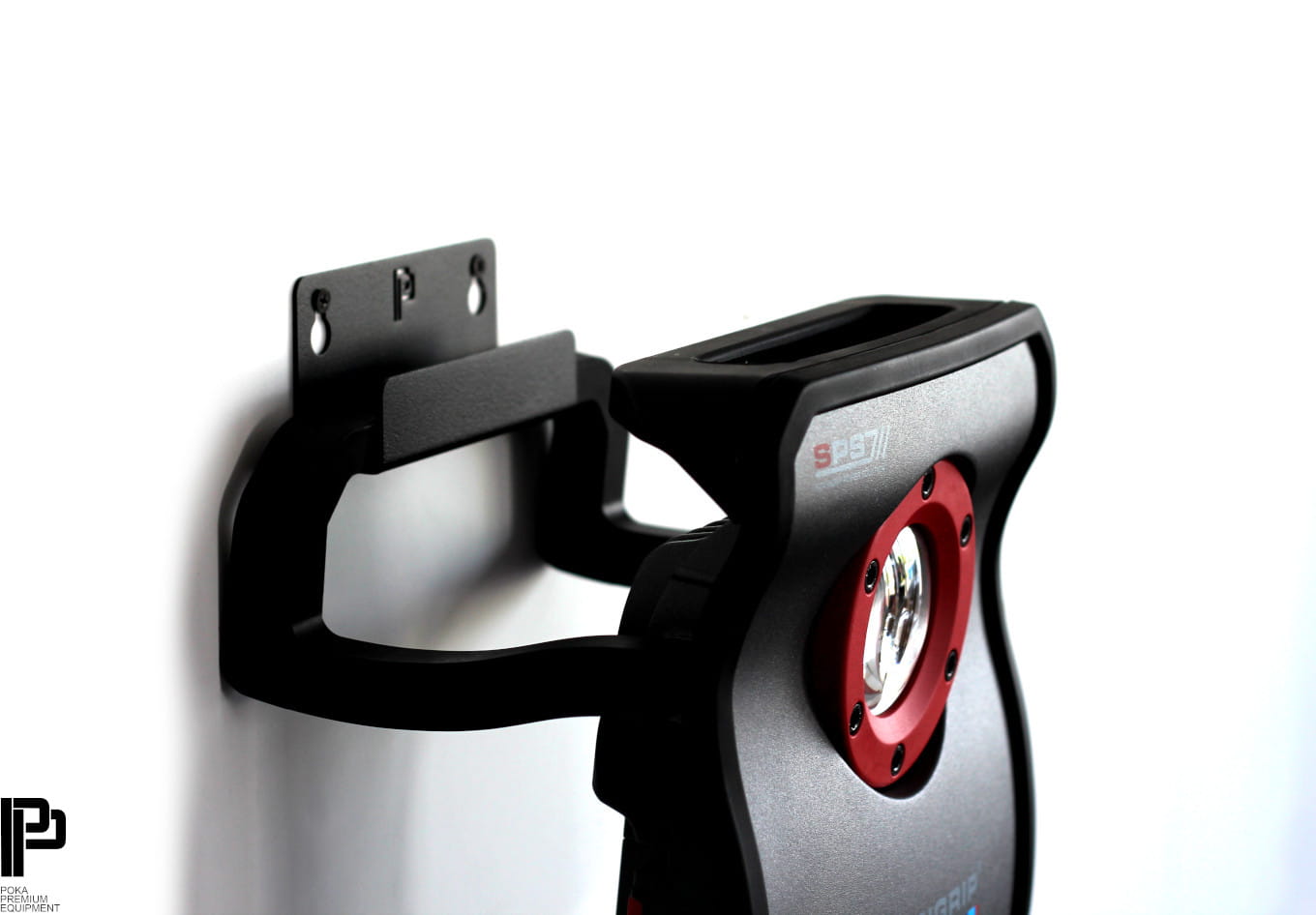A high-quality, metal hanger for large inspection lamps from Scanrip and other brands.