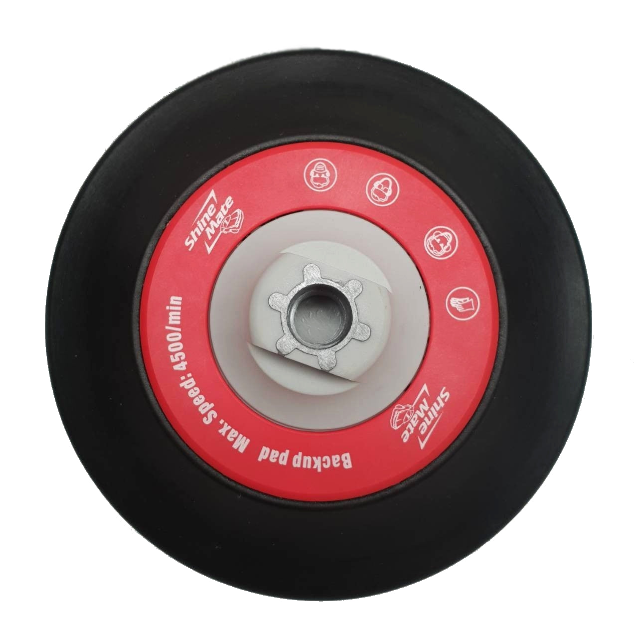 5"Backing Plate for rotary polishing machine. 125mm backing plate. shinemate backing plate for polishing machine. ShineMate ireland, ShinMate Cork Ireland