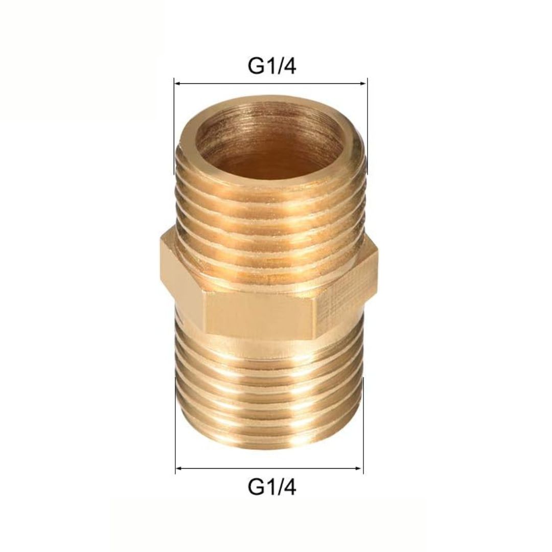 Snow Foam Lance Adapter - 1/4" connector/coupler (male/male)