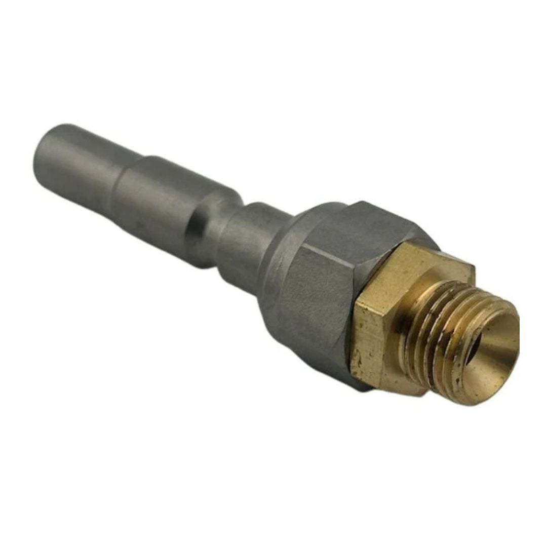 Metal and brass Kranzle D10 adatper fitting on a white background