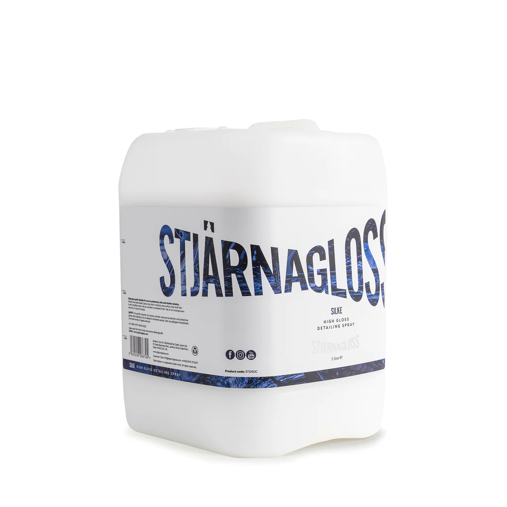 Stjarnagloss Silke Quick Detailer. Stjarnagloss Ireland, Stjarnagloss Cork Ireland. High shine and gloss Quick Detailer. Silke 5L