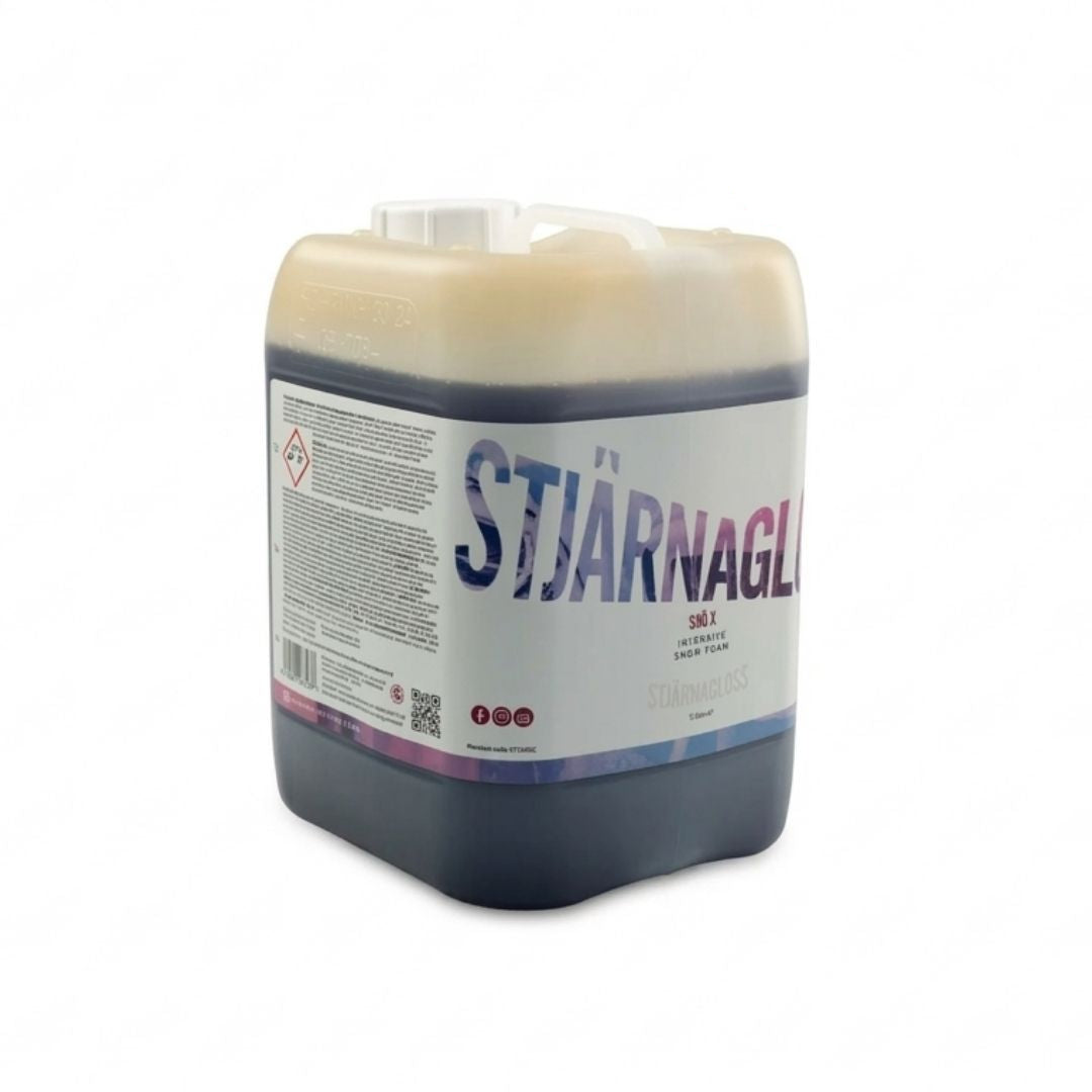 Large container 5l of Stärnagloss Snö X Intensive Snow Foam on a white background