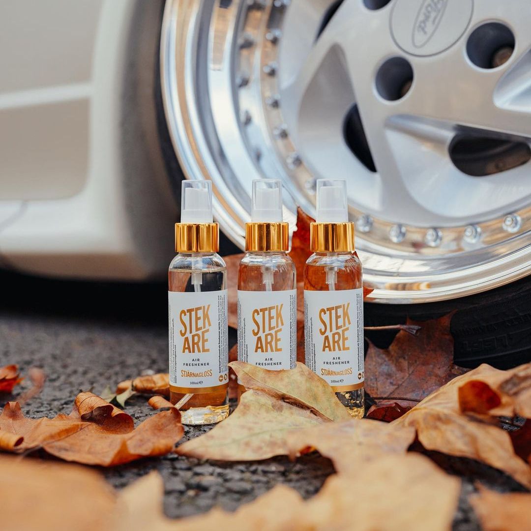 Stjarnagloss Ireland, Stjarnagloss Cork Ireland. Air freshener with 24K gold. Highly successful air freshener. Long lasting air freshener for car and lorry. Truck air freshener.