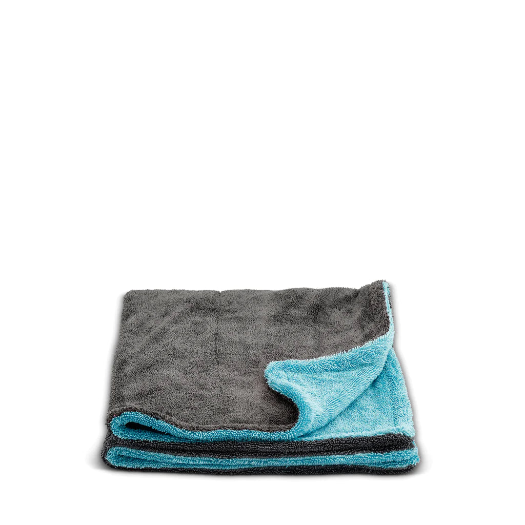 Stjarnagloss Thorstig Microfibre Drying Towel. Pink with grey double twisted drying towel. Stjarnagloss Ireland, Stjarnagloss Cork Ireland