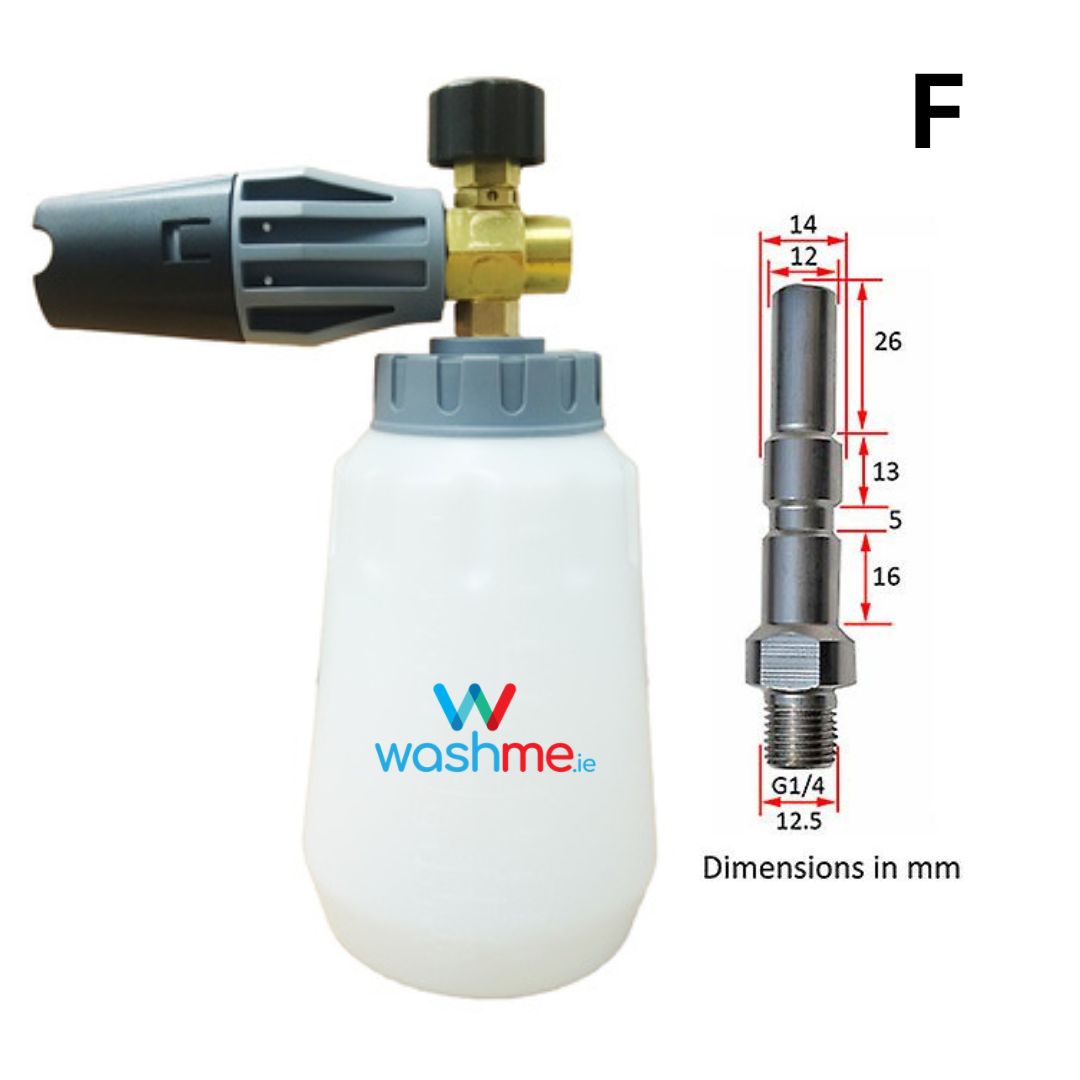 washme.ie High Pressure Car Wash Snow Foam Lance/ Foam Cannon. Snow foam lance is also called foam lance, foam cannon, foam generator, foam nozzle, foam gun. Best Foam gun Ireland Nilfisk power washer