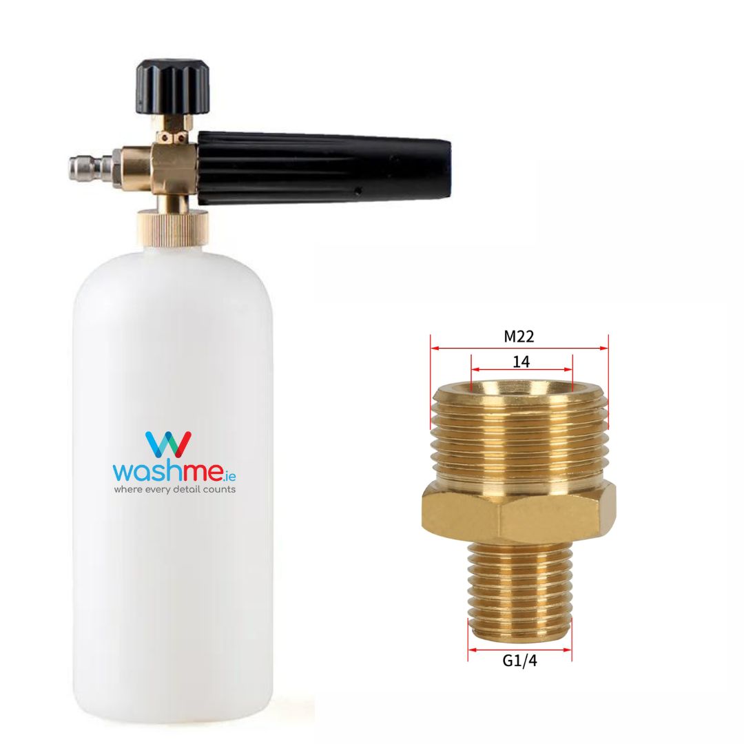 washme.ie High Pressure Car Wash Snow Foam Lance/ Foam Cannon. Snow foam lance is also called foam lance, foam cannon, foam generator, foam nozzle, foam gun. Best Foam gun Ireland