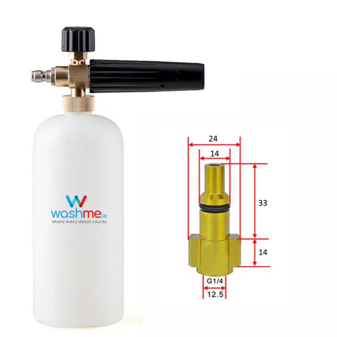 washme.ie High Pressure Car Wash Snow Foam Lance/ Foam Cannon. Snow foam lance is also called foam lance, foam cannon, foam generator, foam nozzle, foam gun. Best Foam gun Ireland. Lavor and parkside power washer foam gun