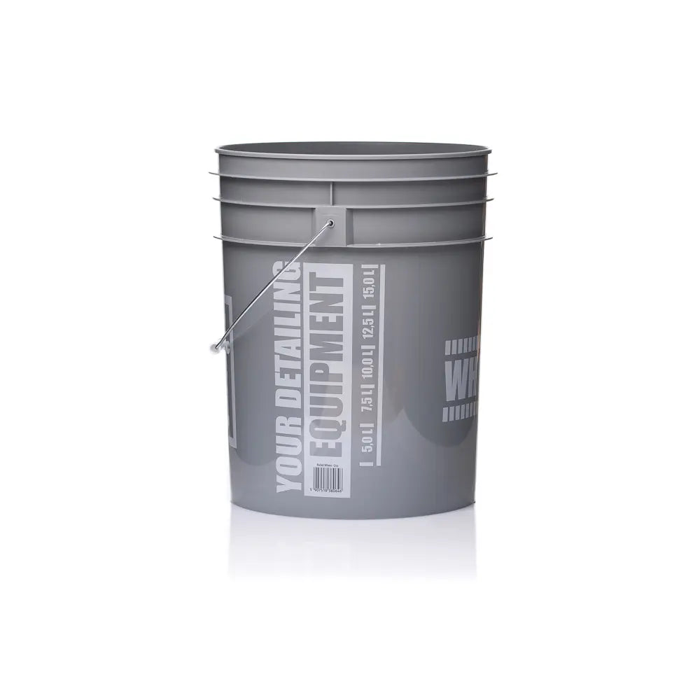 Work Stuff Grey Bucket Wheels with black Grit Guard. Safe wash bucket. two bucket wash method. Work Stuff Ireland