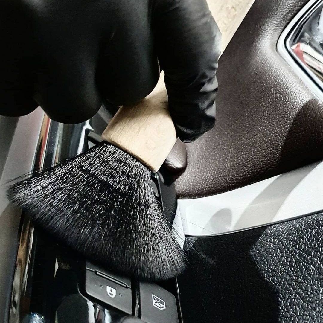Porsche 911 Turbo S. Work Stuff Ulta Soft Brush with wooden handle . Perfect interior brush. Work Stuff Cork Ireland