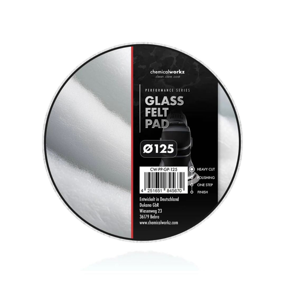 chemicalworkz Felt Glass Polish Pad 5" (125mm) chemicalworkz