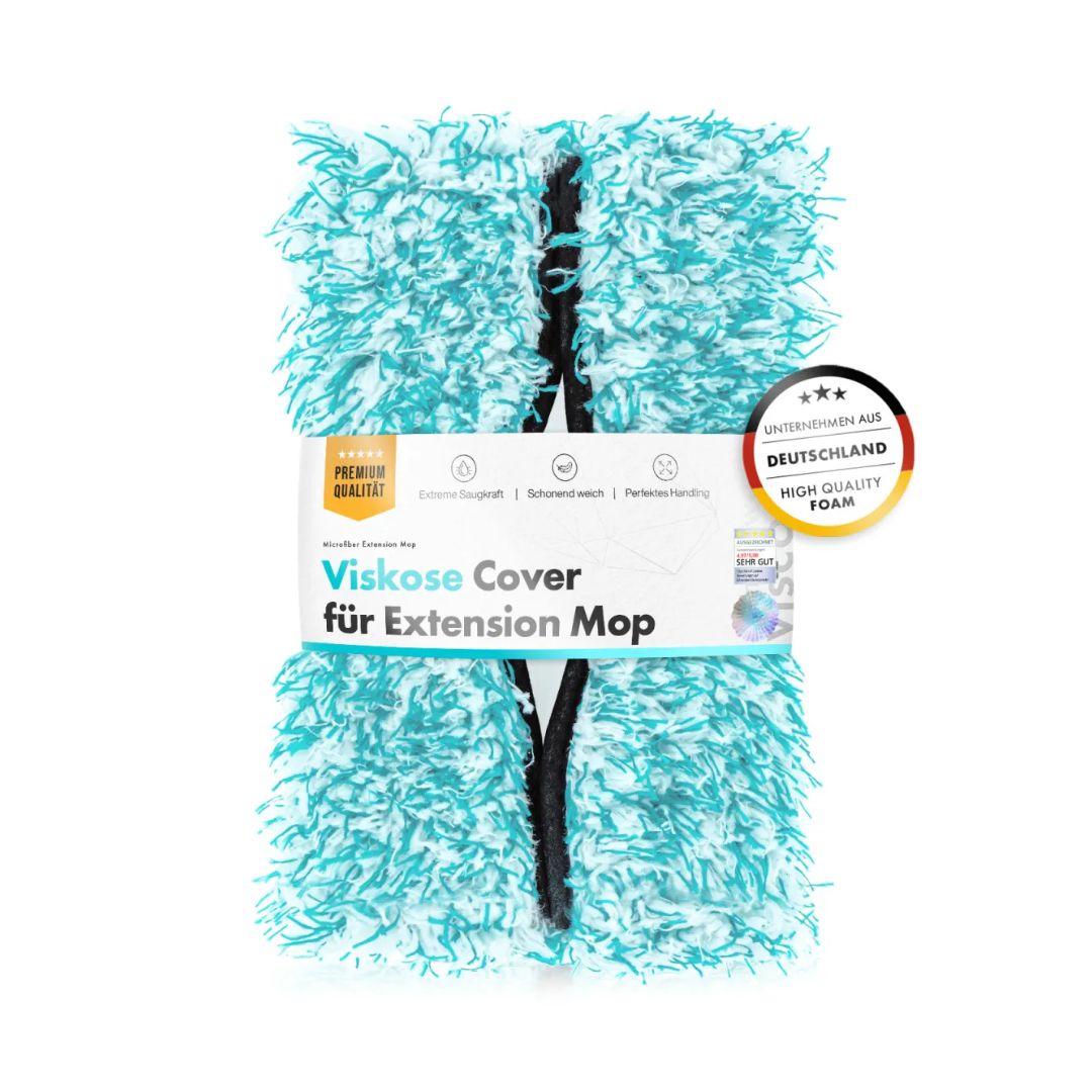 Packaged Viskose Cover for Extension Mop with visible brand logo on a white background