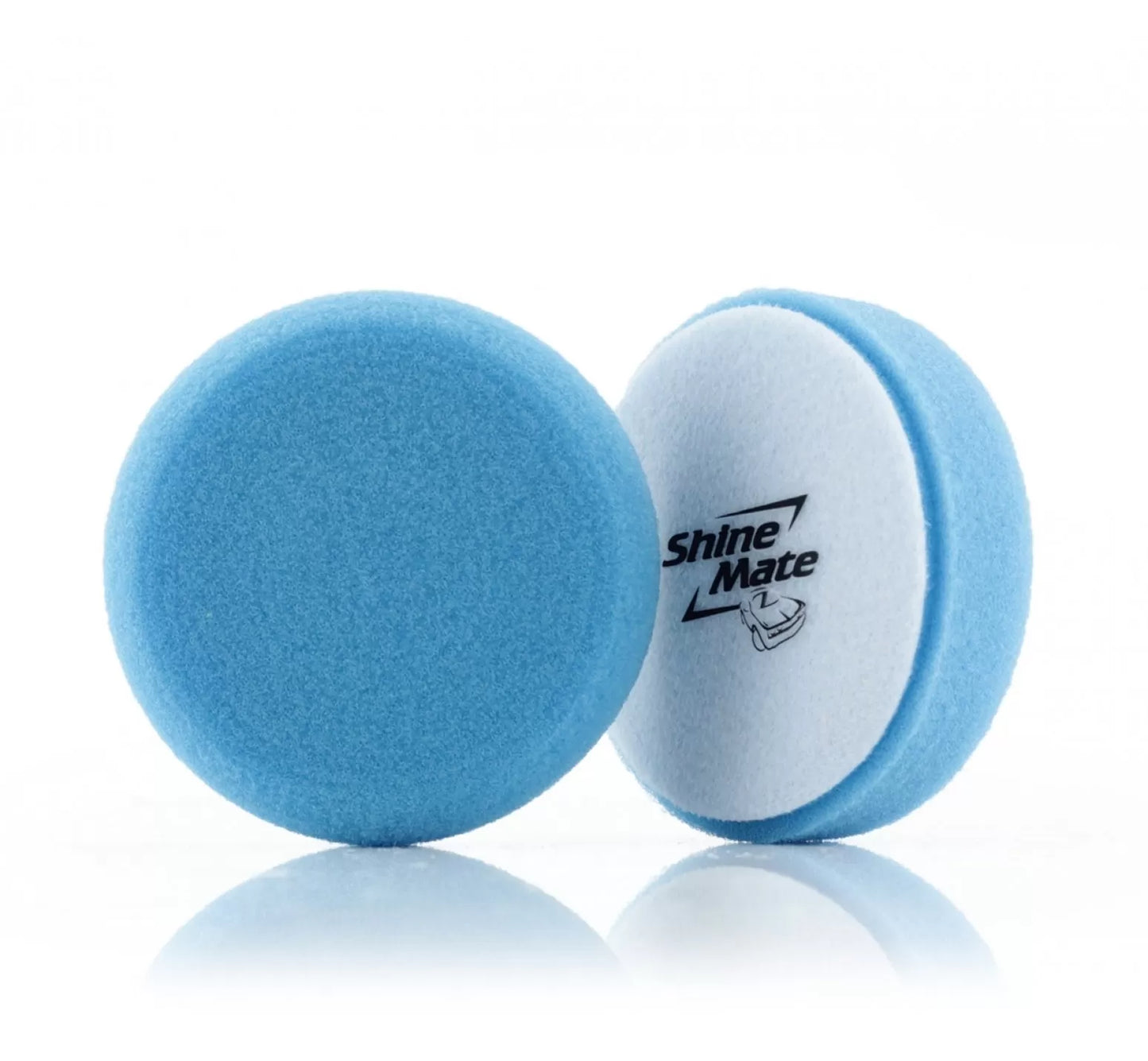 Shinemate Polishing Pad Blue 3". Slim Pad for polishing. Refinishing pad. High cutting compound pad. washme.ie. Best pads for Flex, Rupes, ShineMate, Liquid Elements polishing pad.