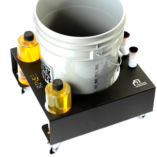 Poka Premium Bucket Trolley. Bucket Dolly. Safe bucket holder. Avoid bucket spilling over. Brush Holder and shampoo bottle holder. Poka Premium Cork Ireland. Poka Premium Ireland